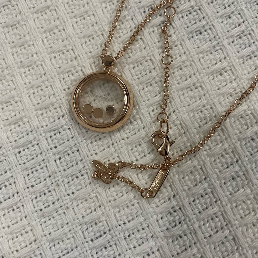 Chopard Rose Gold Circular Diamond-Accented Pendant Necklace - Picture 9 of 11